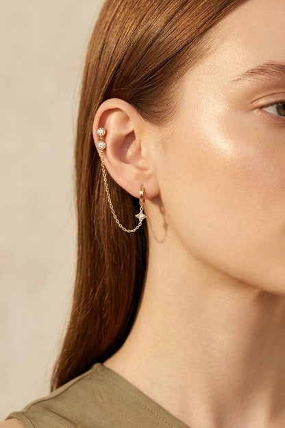 Boucles d'oreilles en acier inoxydable 124AQ550