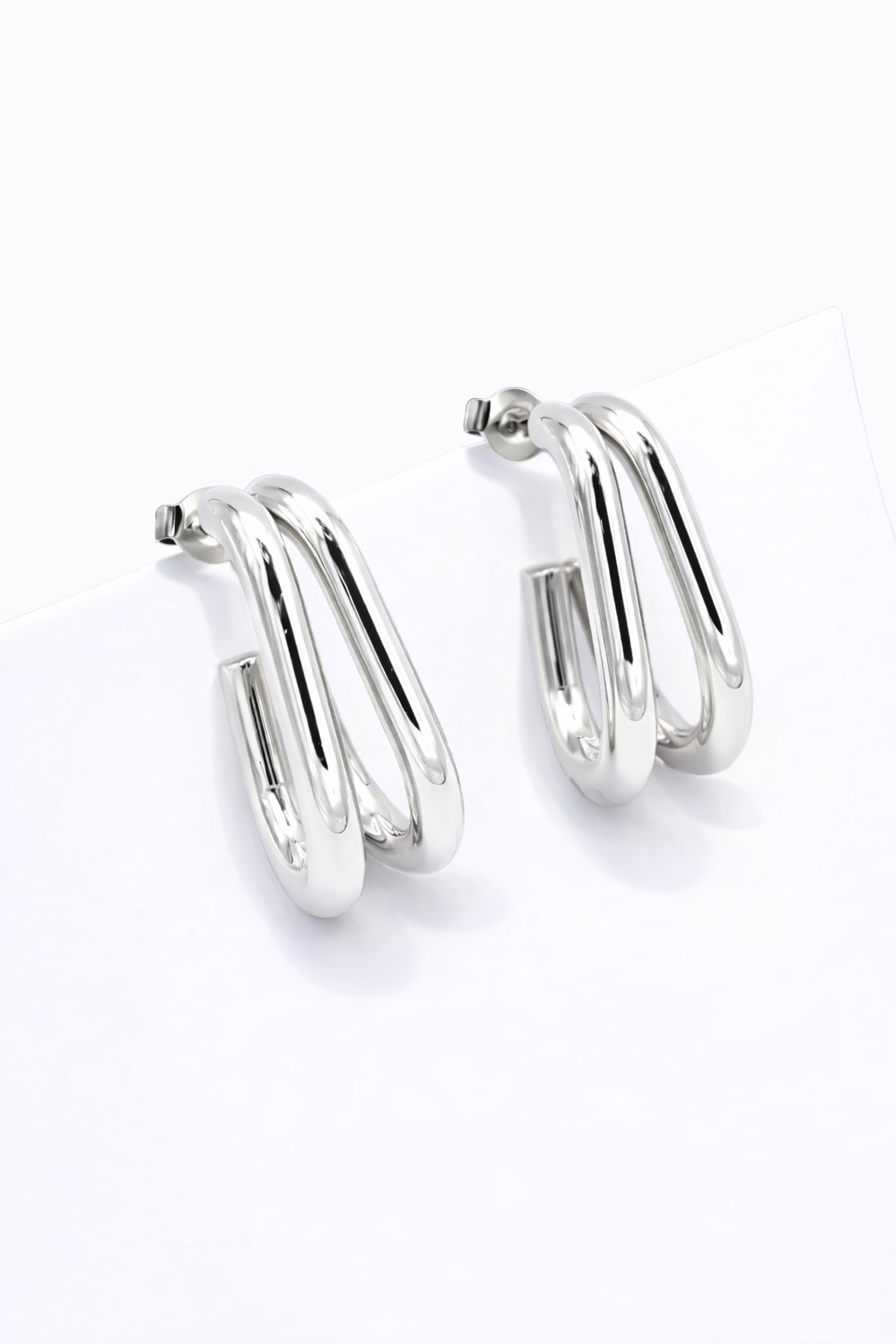 Boucles d'oreilles pendantes en acier inoxydable 124AQ50