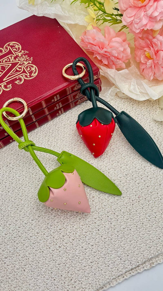Grigri de sac et porte-clé Fraise PC35