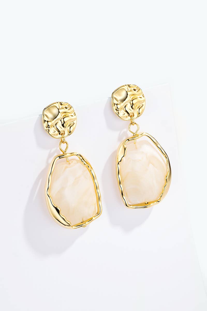 Stainless steel earrings 124AQ632