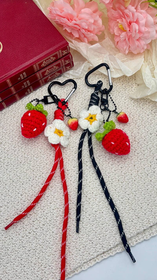 Grigri de sac et porte-clé Fraise PC40