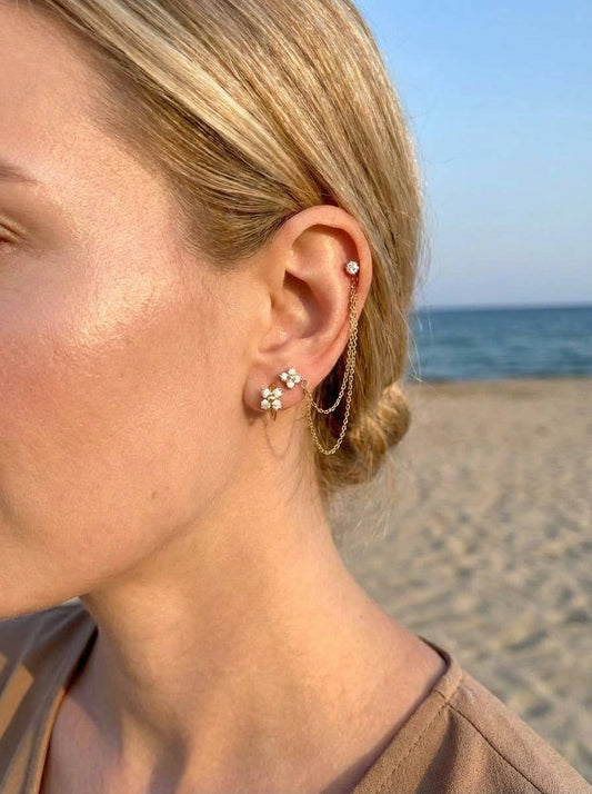 Stainless steel earrings 124AQ574