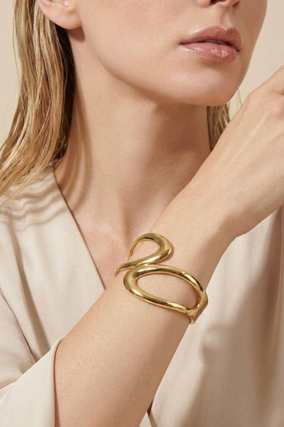 Stainless steel bangle bracelet 324YTG05