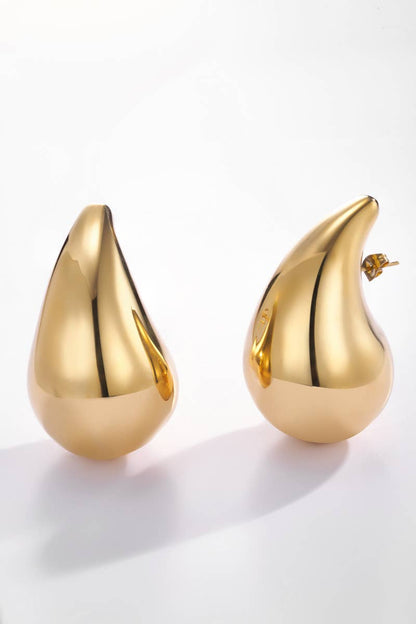 Boucles d'oreilles gouttes XL en acier inoxydable 124YC10