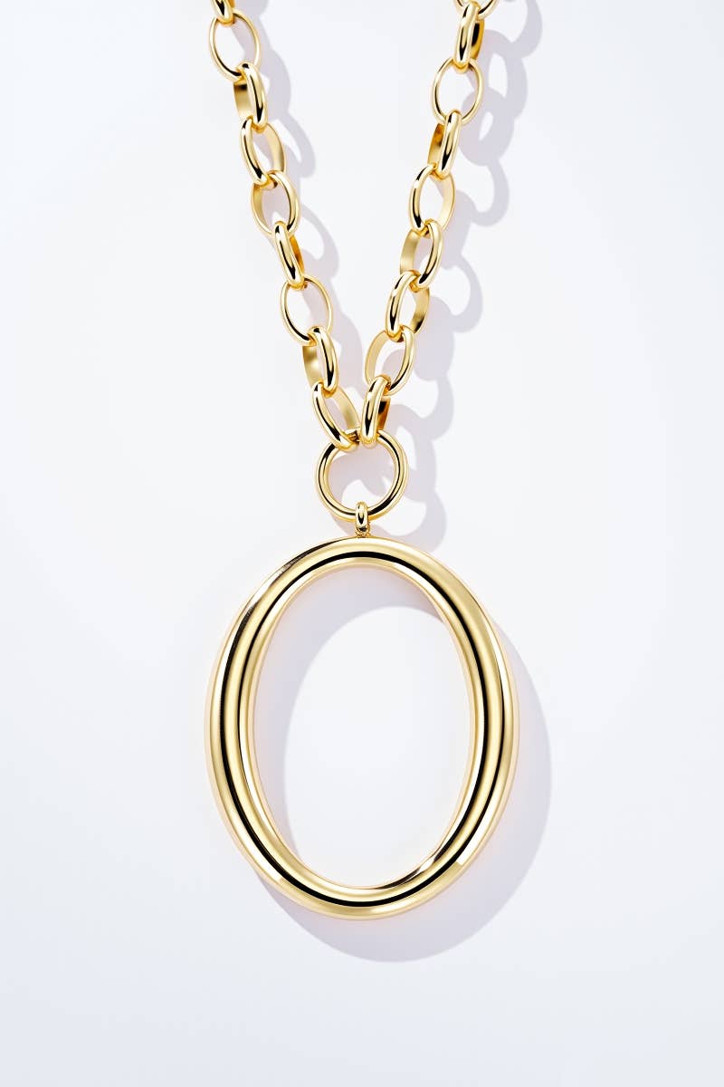 Stainless steel chain necklace 224AQ214