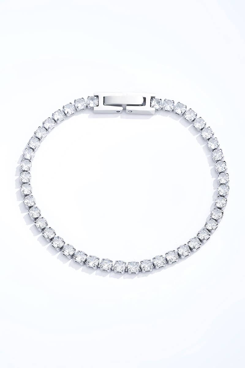 Stainless steel bracelet 324AQ174