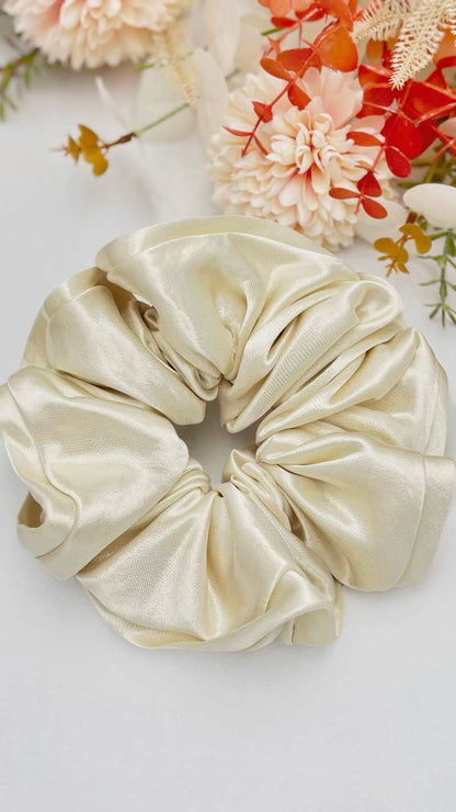 15cm satin ruffled scrunchie FQ52
