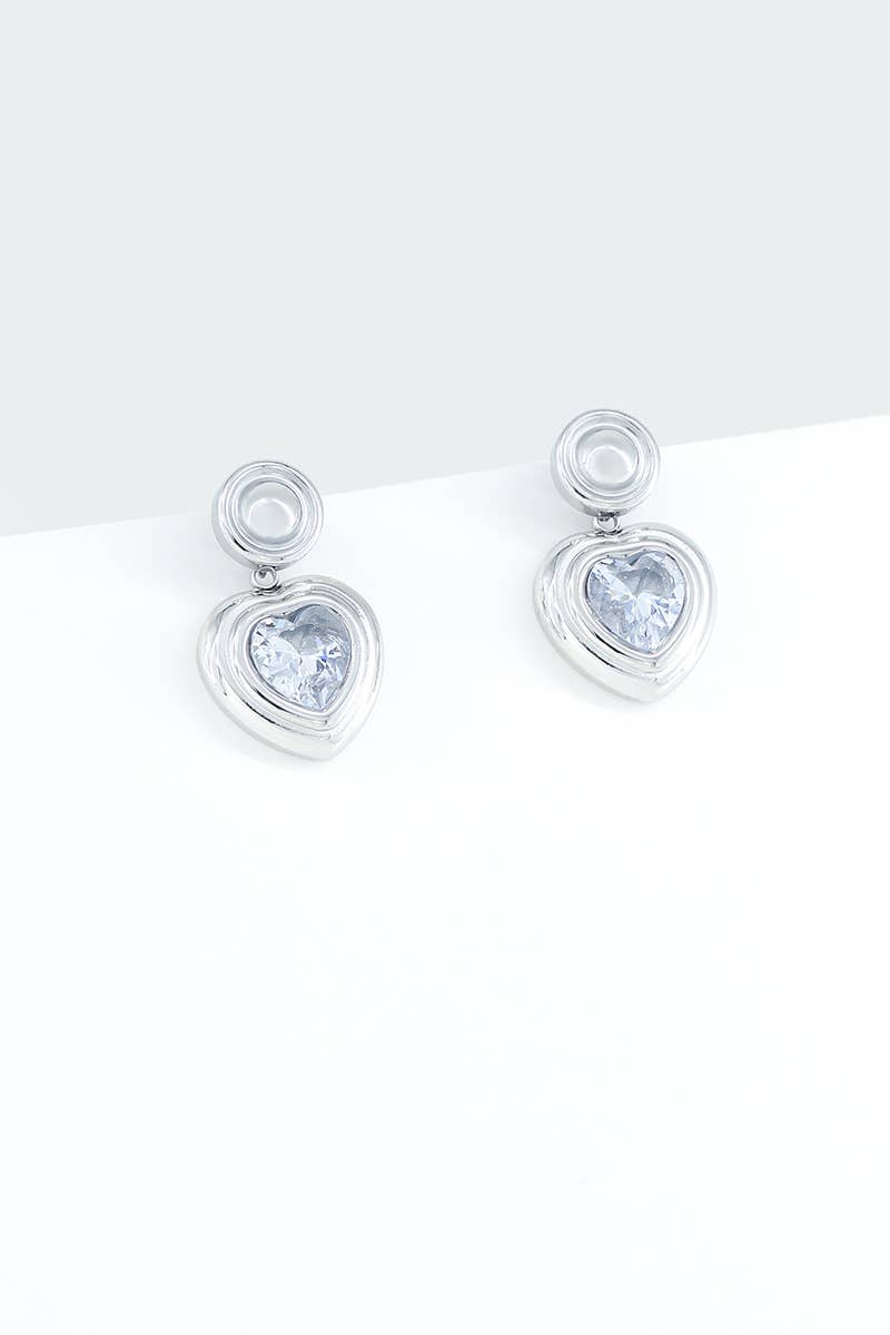 Boucles d'oreilles en acier inoxydable 124AQ282