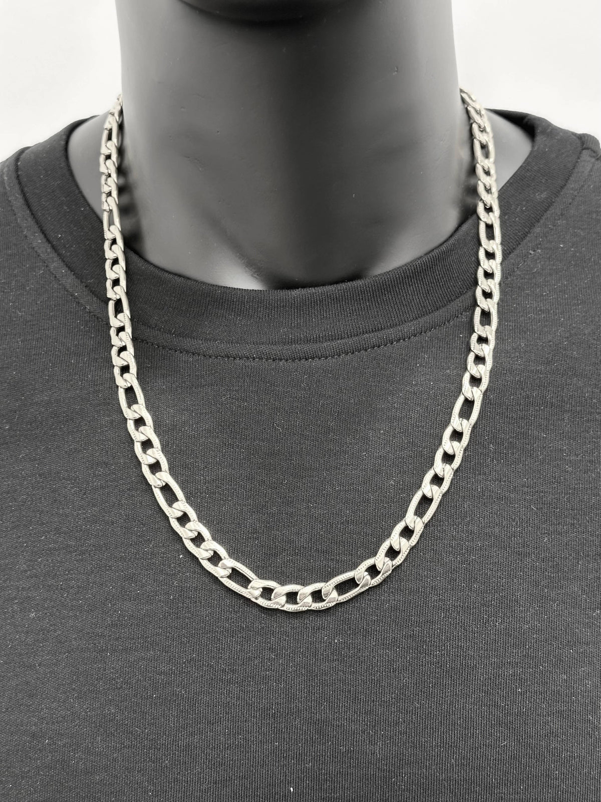 Long stainless steel chain necklace 224SY01