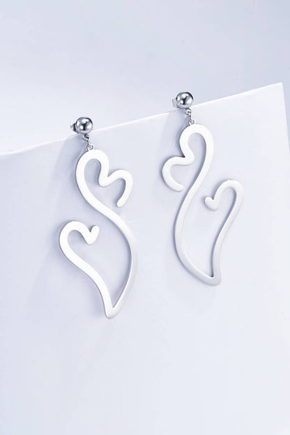 Boucles d'oreilles en acier inoxydable 124RX86
