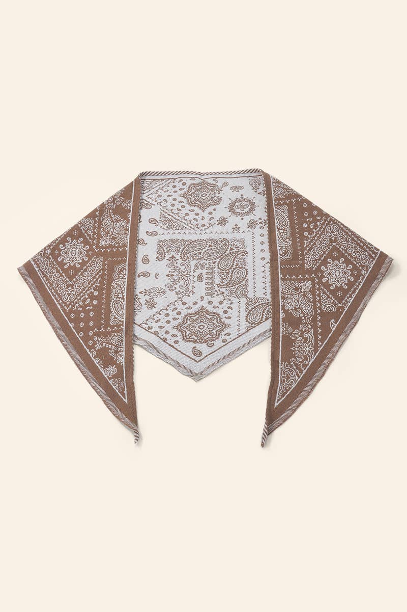 Bandana-style triangular scarf FL608DF