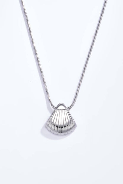 Collier avec coquillage en acier inoxydable 224DY23