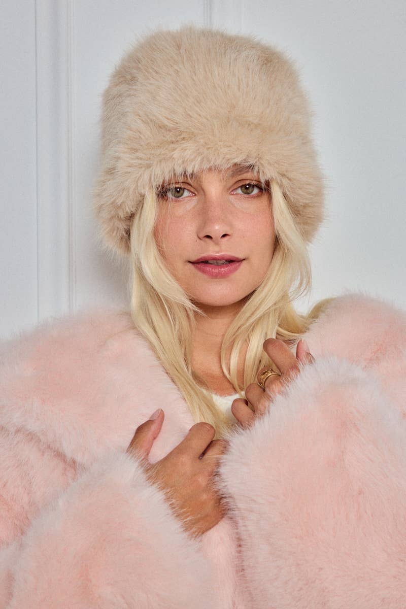 Solid faux fur Russian hat MJ212SD