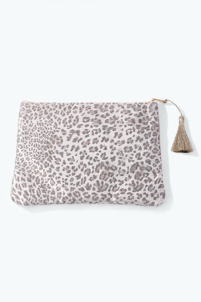 Pochette trousse à motif léopard 21x16 cm CY60