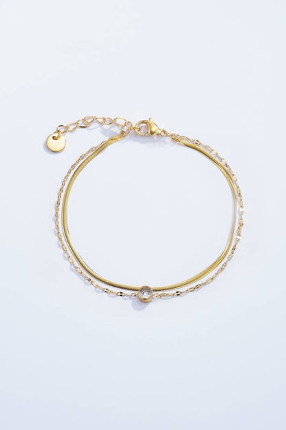 324AQ17 stainless steel double bracelets