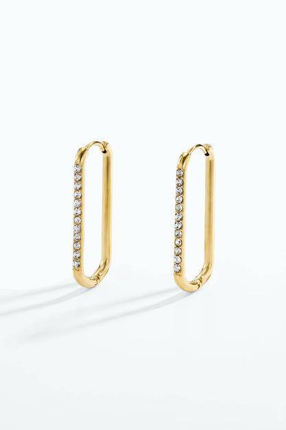 124YTG06 stainless steel earrings