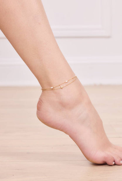 Stainless steel anklet 624AQ05