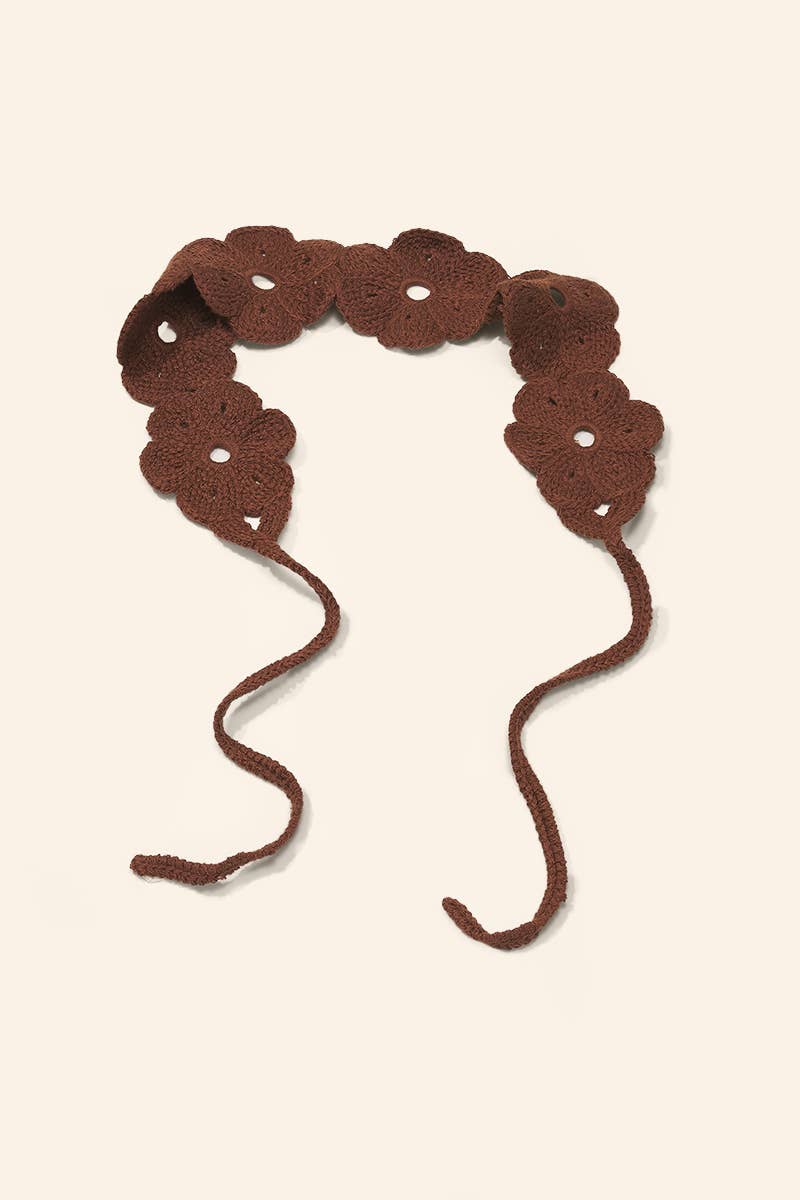 Bandana en crochet fleurs ST355HS