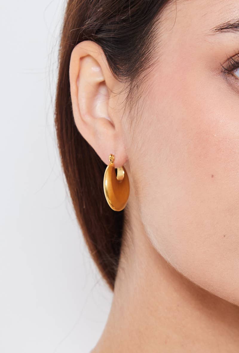 Boucles d'oreilles en acier inoxydable 124DY59