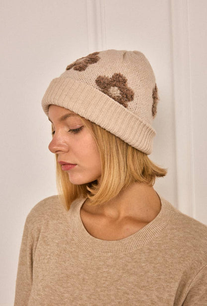 Floral wool beanie MJ206SD
