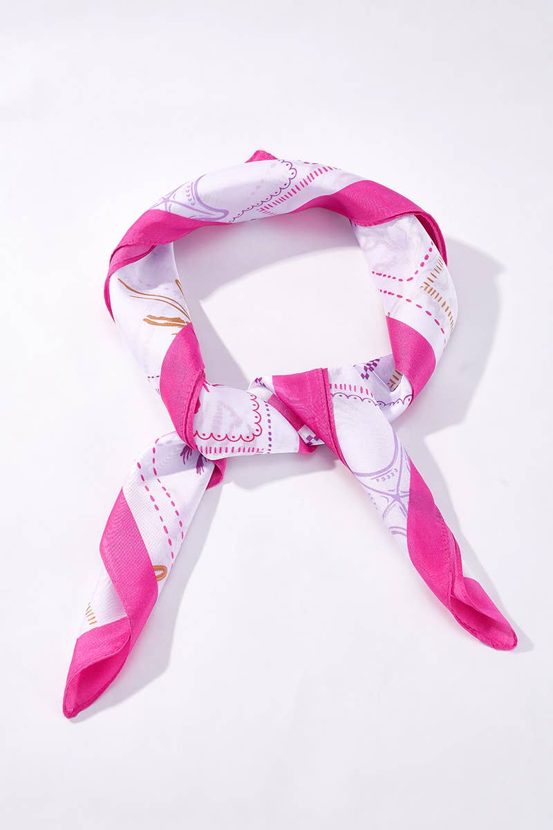 Patterned scarf 65 X 65 CM FL324DF