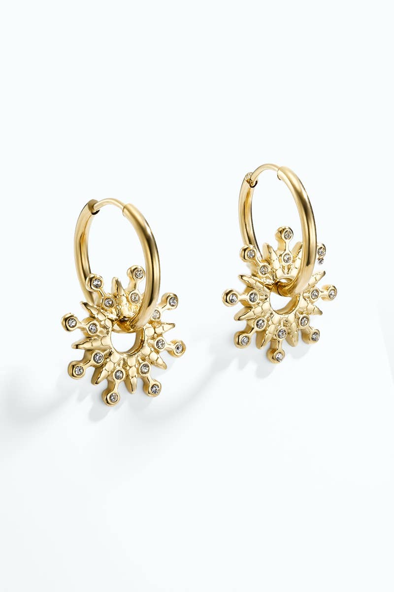 Boucles d'oreilles en acier inoxydable 124YTG02