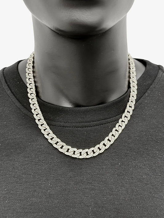 Stainless steel necklace 2K070809-MEDIUM