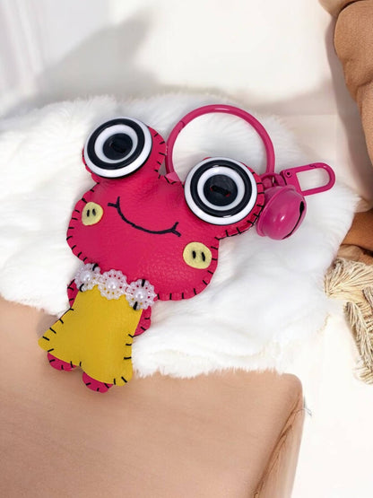 Plush keychain with bell JSG64
