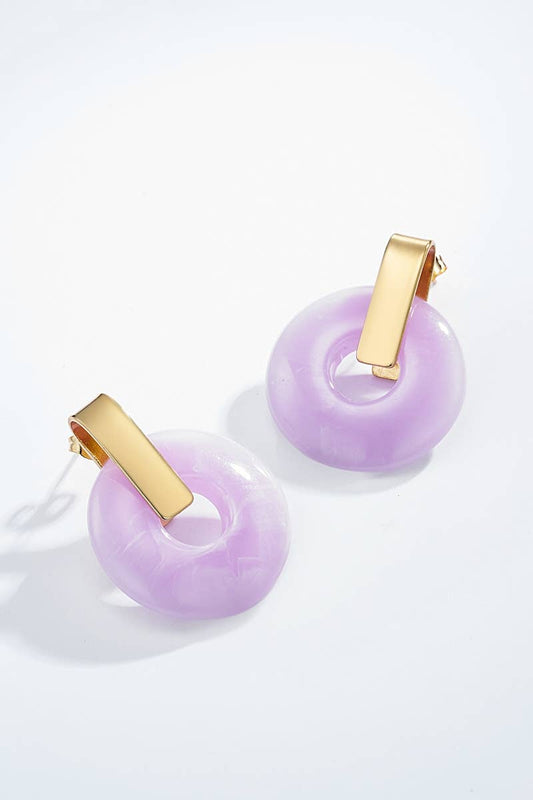 Boucles d'oreilles en acier inoxydable 124CP04