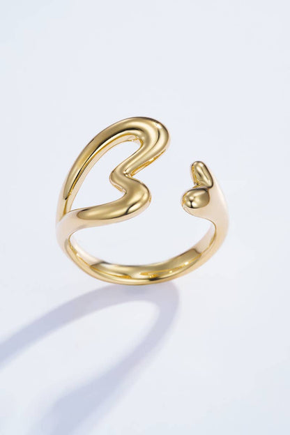Bague cœur en acier inoxydable 424AQ12