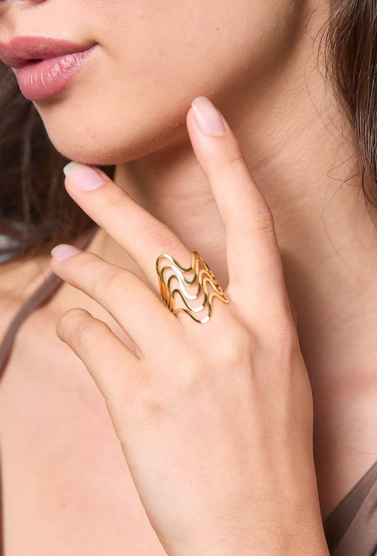 Bague ondulés en acier inoxydable 424YC24
