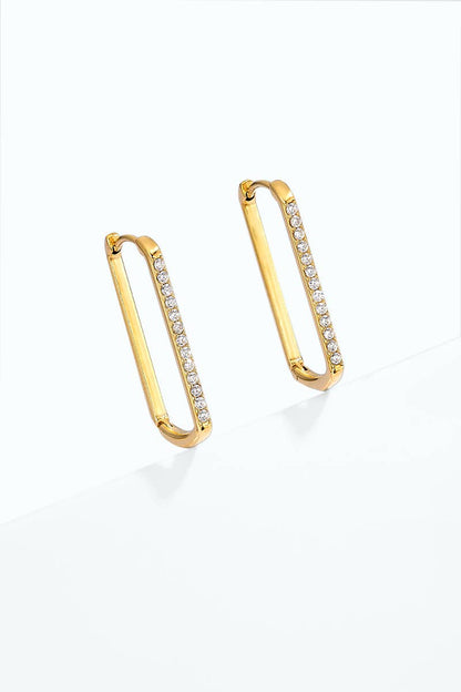 Boucles d'oreille en acier inoxydable 124AQ755