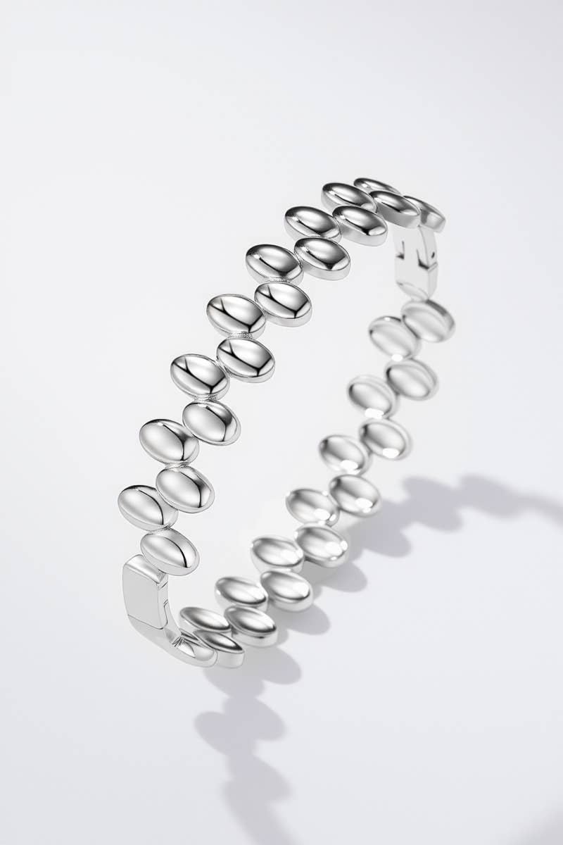 Stainless steel bangle bracelet 324AQ288