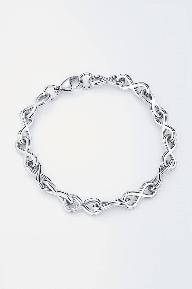 Leather and stainless steel bracelet 324OP84