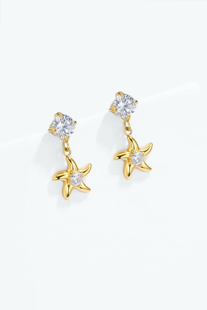 Stainless steel earrings 124AQ709