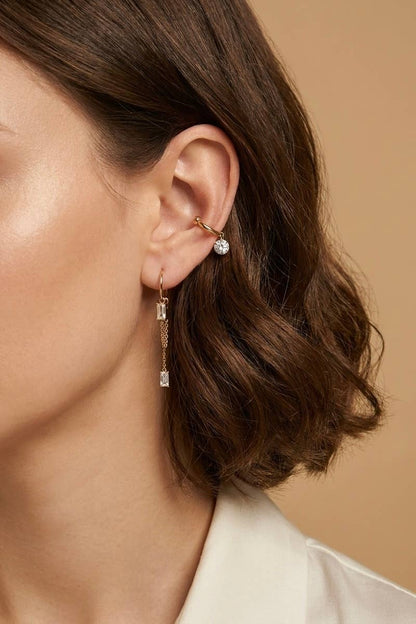 Stainless steel ear cuffs 124AQ783