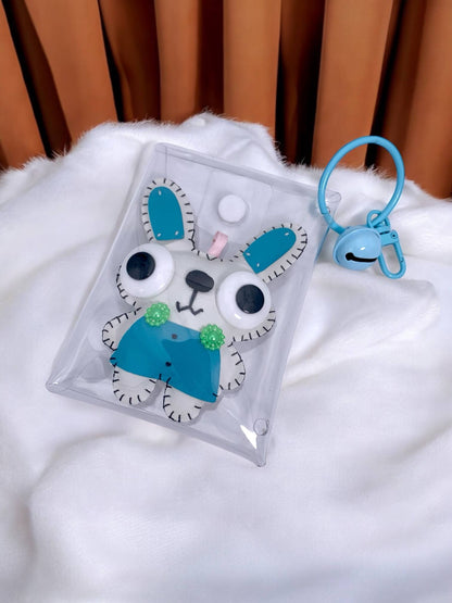 Plush keychain with bell JSG14