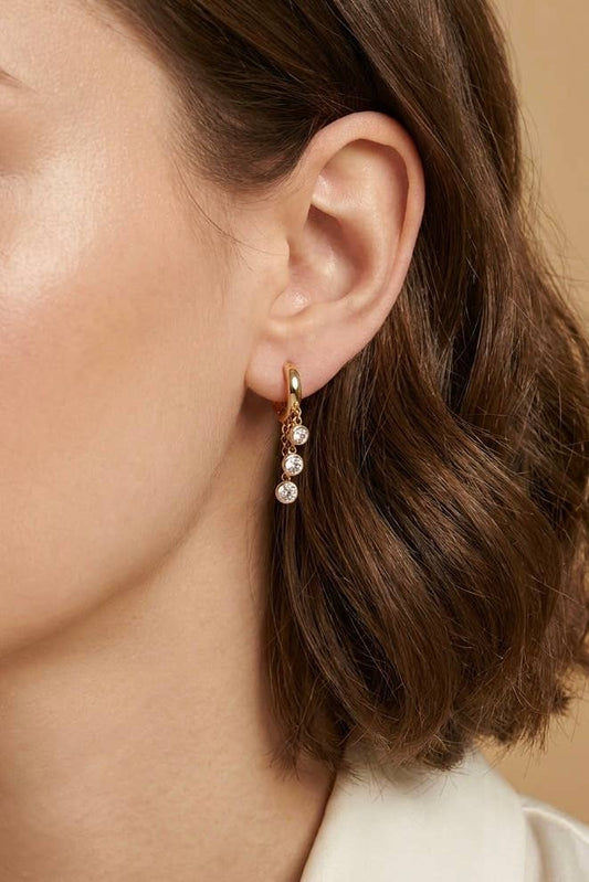 Boucles d'oreille en acier inoxydable 124AQ795