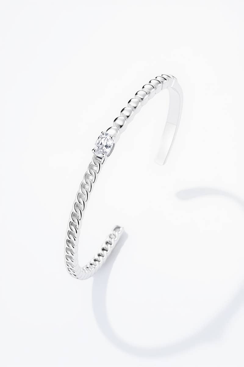 Bracelet jonc en acier inoxydable 324AQ187