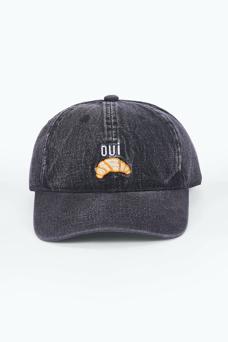 Casquette en coton avec broderie croissant MJ314HK