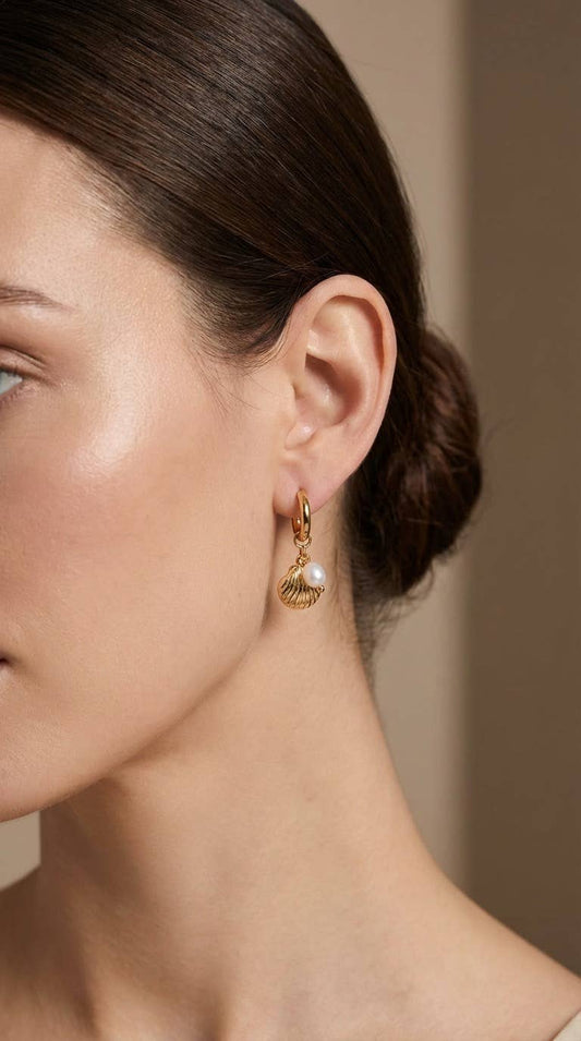 Stainless steel earrings 124AQ579