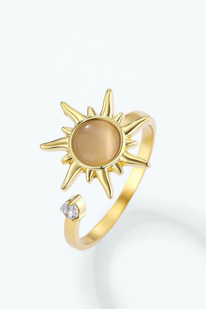 Stainless steel anti-stress spinner ring 424RX376