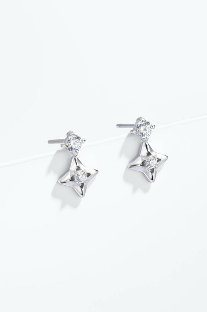 Boucles d'oreilles en acier inoxydable 124AQ618