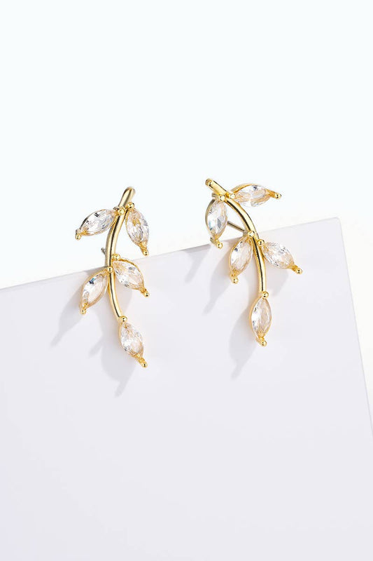 Stainless steel earrings 124AQ655