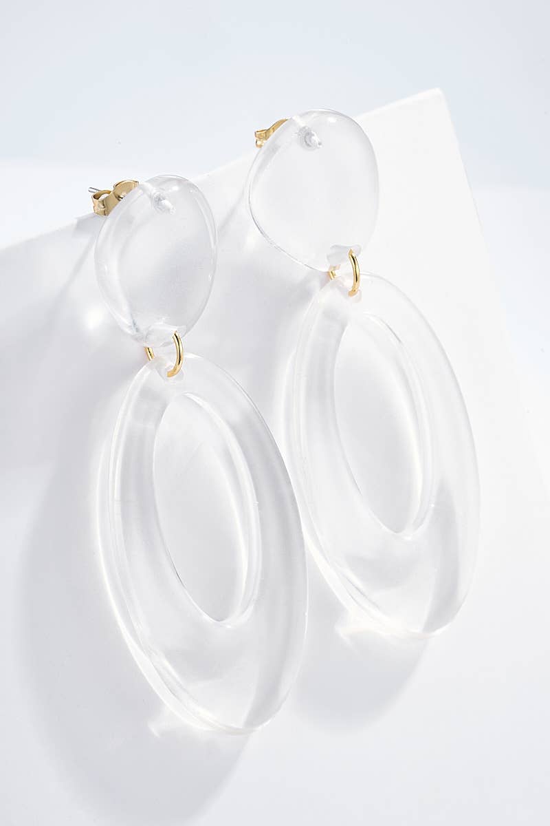 Boucles d'oreilles en acier inoxydable 124CP06