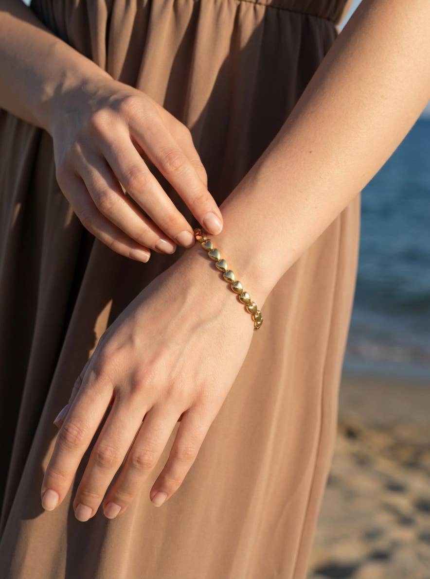 Stainless steel bangle bracelet 324AQ284