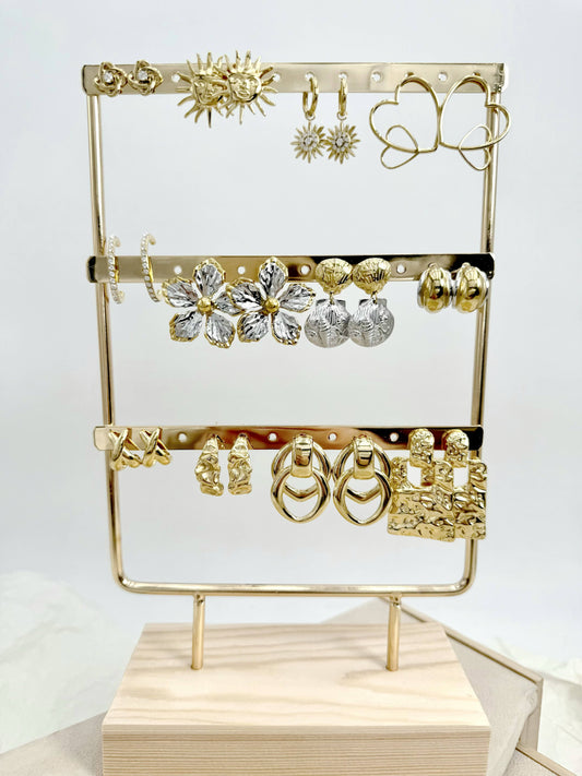 Set of 12 stainless steel earrings SET291