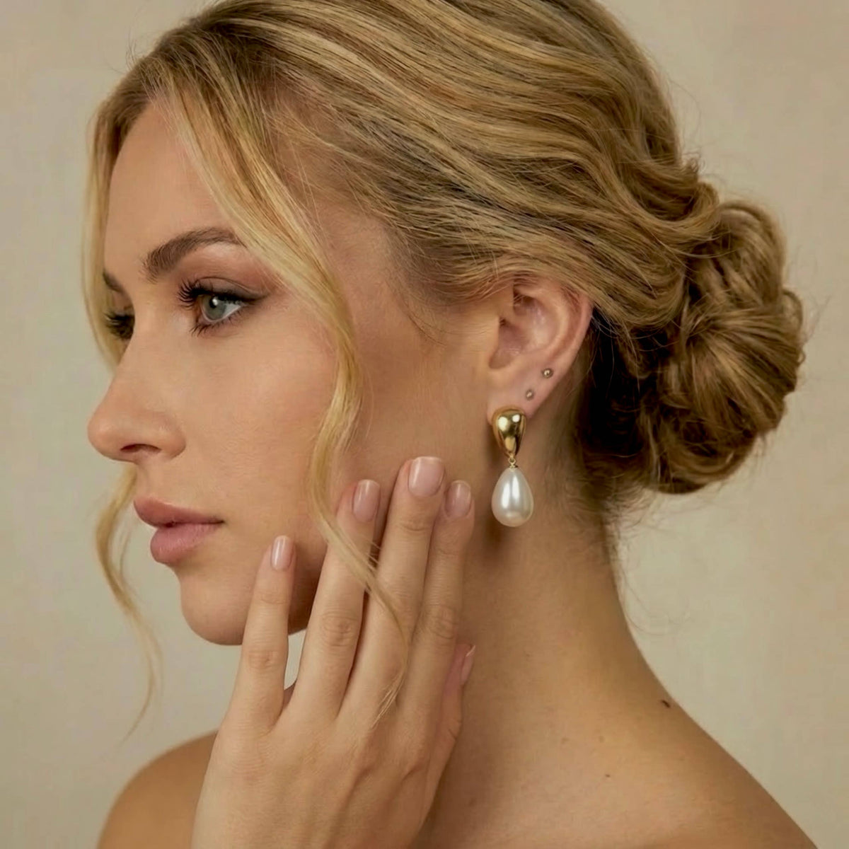Boucles d'oreilles en acier inoxydable 124AQ283