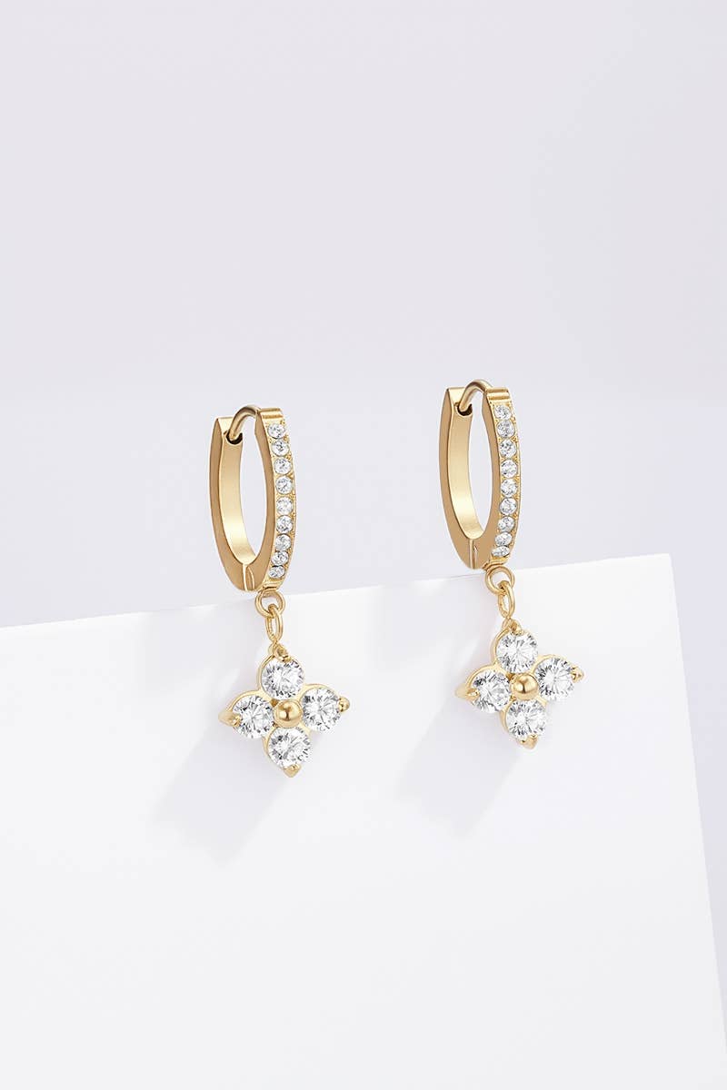 Stainless steel earrings 124AQ405