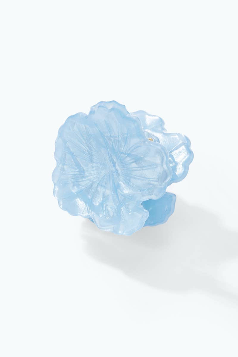 2cm pearlescent flower hair clip YH120LY